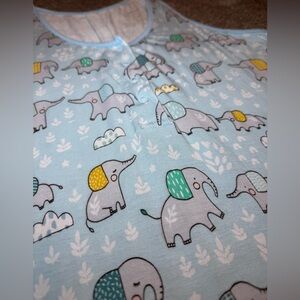 Little Sleepies Blue Elephant Snuggles Gown